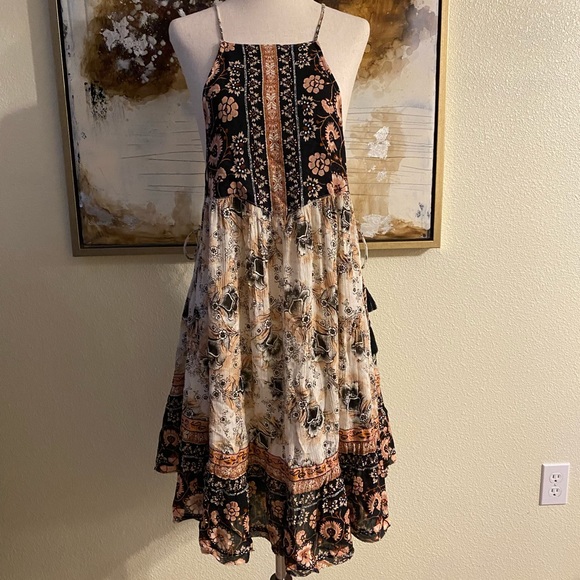 We The Free by Free People Casablanca slip dress size XS TP BOHO Hippy dress ~ - Picture 3 of 14